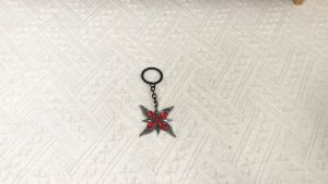 Game Keychain Trendy Arlecchino Theme Rhinestone Inlaid Pendant Keyring Metal Alloy Badge Dangle Jewelry Cute Cosplay Props Gift Game Genshin Impact Arlecchino Cosplay Keychain Necklace Fatui The Knave Pendant Keyrings Choker Jewelry Accessories Gifts