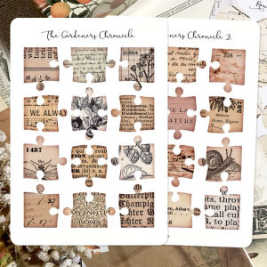 Sticker tự cắt phong cách cổ điển - hình dán tự thiết kế vintage trang trí sổ nhật kí sổ tay | Bullet journal - kc024
