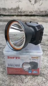 Surya Senter Cas Kepala Super Terang / Headlamp Outdoor LED Waterproof - SYH L705E - BONUS Kabel Cas