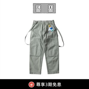 BD CAVEMPT Heavyweight Pure Cotton Workwear Logging Pants Thick Straight Casual Overalls American Retro Style Long Trousers