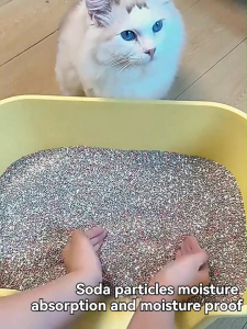 500g Cat Litter Deodorizer Odor Eliminator Powerful Odor Neutralizer  Antibacterial Moisture Absor Deodorizer Powder Peach Fragrance
