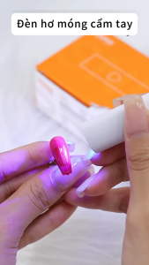 Máy hơ gel tích điện SNRQI K3 chính hãng 3W - Đèn hơ móng nail mini cầm tay 1 ngón tiện lợi