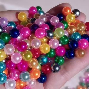 1288 Pieces/Set 4/5/6/8/10mm Black White Beige Set Box DIY Jewelry Phone Chain Necklace