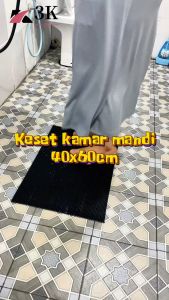 Keset Lantai Kamar Mandi Tebal 6MM Anti Slip & Multiguna UK 40x60CM