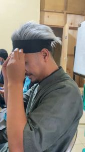 Topi Wig Bulu Lembut / Topi Kamuflase / Topi Anime Bulu Korea