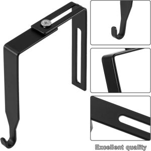 1/4pc Accessories Adjustable Cubicle Hangers Cast Iron Partition Hanger Universal Cubicle Hook for Home Hardware Supplies