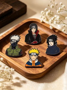 Bandai | Bộ 4 Huy Hiệu Ghim Men Hình Nhân Vật Anime Phụ Kiện Cosplay Hoạt Hình Dễ Thương Dành Cho Nữ Nam Quà Tặng Cho Người Hâm Mộ Tương Thích Với Túi Tote Và Ba Lô