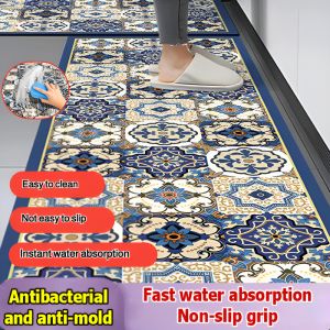 พรมปูพื้นดูดซับแบบใช้แล้วทิ้งในครัว กันลื่น กันเปื้อน ซักได้ พรมยาว