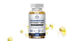 Magnesium & Zinc Capsules for Muscle JointBoneEnzyme & Heart Health Rest &Relaxation Magnesium Glycinate Supplement
