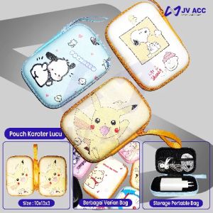 NVN-TS5 TAS KECIL HAND BAG POUCH DOMPET CHARGER HEADSET POWER BANK MAKEUP SERBAGUNA KARAKTER LUCU