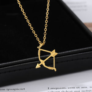 Bow & Arrow Necklace For Women Stainless Steel Cupids Arrow Necklcae Pendant 2024 Wedding Jewerly Freeshipping Item collares