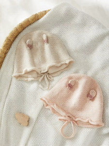 SHI YUE JIE JING | Wool Autumn/Winter Windproof Ear Protection Childrens Hat