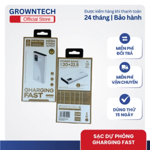 Sạc dự phòng 10000mAh GHARGING FAST sạc nhanh PD/QC 2 cổng output nhỏ gọn tiện dụng