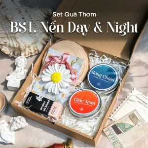 Set Quà Tặng Noel Giáng Sinh Cho Nữ Bạn Trai Dịp Sinh Nhật Nến Thơm BST Day & Night HENY GARDEN