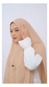 Jilbab Hijab Khimar Syari Nonpad Jumbo Inara Naylatu