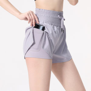 Womens High Waisted Athletic Shorts Elastic Casual Summer Running Shorts Quick Dry Gym Workout Shorts