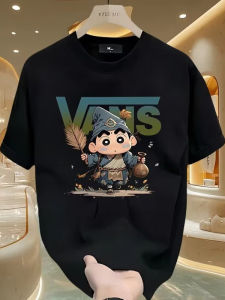 Trendy Youth Cotton Short Sleeve T-Shirt round Neck Print Casual Summer Shirt for Men Comfortable Breathable No Iron Treatment