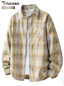 TUCANO | American Style Plaid Loose Long Sleeve Casual Shirt