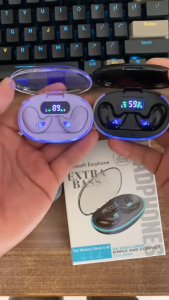 LazMallMini X55 Invisible Sleep Wireless Earphones Sport Bluetooth Earbuds Stereo Wireless Charging Headset