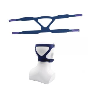 2 Pcs Universal Headgear CPAP Mask Full Face Replace Part Universal Ultralight Comfort Gel Full Mask Replacement Part Breath Machine Head Band(Without Mask)-Blue