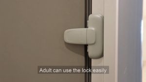 NIKO Child Lock Protector Cabinet Fridge Door Lock Safety Lock For Refrigerator T-type Double Button