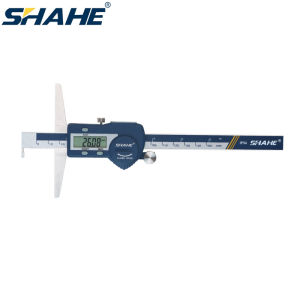 Shahe Dụng cụ đo độ sâu kỹ thuật số móc đơn 0-150mm Dụng cụ đo điện tử thước vi lượng kỹ thuật số bằng thép không gỉ cứng