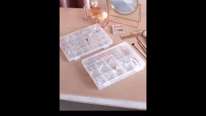 [SG Ready Stock] Multi-compartment parts and accessories bead box transparent plastic storage box