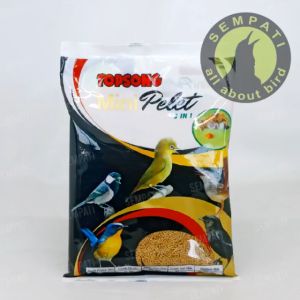 SEMPATI Topsong Top Song 3 In 1 Formula Voer Pur Mini Pellet Pakan Makanan Burung Pleci Ciblek Kacer Anis Murai Batu Cucak Jalak Pentet Beo Dll