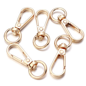 10pcs/lot Metal Swivel Lobster Clasps Spring Buckle Snap Hook Connector For Bag Belt Dog Chains DIY Keychain Jewelry Accessories