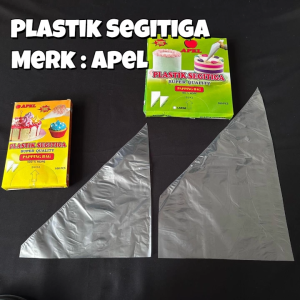 Plastik Segitiga APEL Ukuran Besar dan Kecil Isi 100 Pcs / Pipping Bag