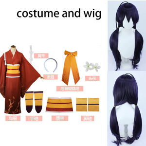 Izumi Kyouka Cosplay Costume Kimono Halloween Party Suit for Girls with Kyoukas Headwear