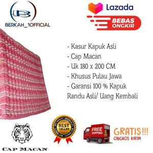 (180x200)Kasur Kapuk Untuk Ranjang 180x200 CM Free Ongkir Grade A Cap Macan