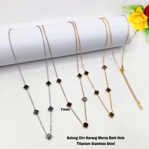 Kalung Bunga Kerang Grigi & Titanium Stainless Steel: Desain Unik & Tahan Lama
