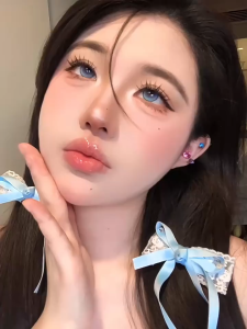 fashion glasses Deep and Gentle 14.0 Sold Half A Year 赠镜盒+2片】蓝色 眼镜网红同款深邃不伤眼14.0半年抛 Fashion Glasses