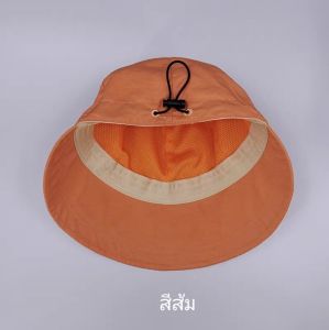 หมวกชาวประมง ทันสมัย มี 5 สี ส้ม ดำ ฟ้าอ่อน กากี ครีม ราคาถูก คุณภาพดี สไตล์น่ารัก มีสายปรับขนาดได้ พร้อมส่ง