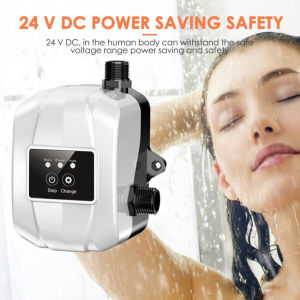 New Upgrade Booster Pump Home Twin Shower 150W 180W 220W 24V Hot Water High Pressure Pump for Water Heater Bathroom Tap Booster Pump Suitable for Kitchen Sink Shower Head Outside Tap