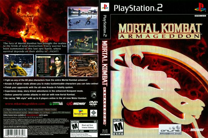 PS2 DVD Games Mortal Kombat - Armageddon | Lazada