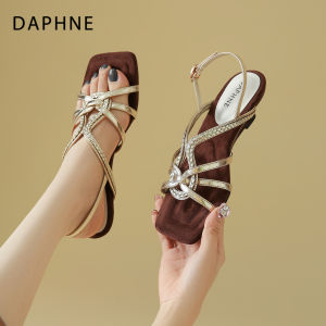 Daphne | Dép Xăng Đan Quai Ngang Gót Đục Mũi Vuông Mới Cho Mùa Hè