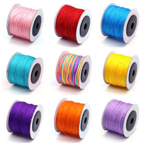 100m/Roll 0.8mm Nylon Thread Cord String for DIY Bracelet Braided String Making Necklace Handmade Chinese Knot Crafts Accessorie