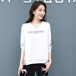 เสื้อฮู้ดสีม่วง คอกลม แขนยาว ทรงหลวม แฟชั่นฤดูใบไม้ผลิและฤดูใบไม้ร่วง สำหรับผู้หญิง 2024 ใหม่ เสื้อคลุมกันหนาวแบบบาง