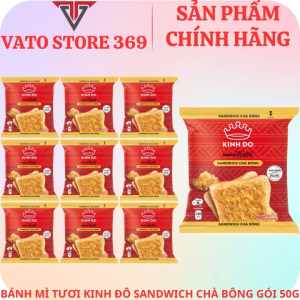 Bánh mì tươi KINH ĐÔ sandwich chà bông gói 50g