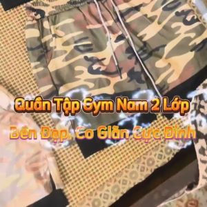 Quần tập gym nam 2 lớp Quần thể thao nam ngắn co giãn 4 chiều thoáng mát thấm hút mồ hôi AMI-H09