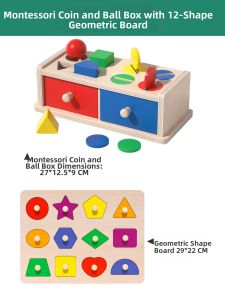 XIAOWANDOU | Montessori Color Shape Matching Cognitive Educational Toy