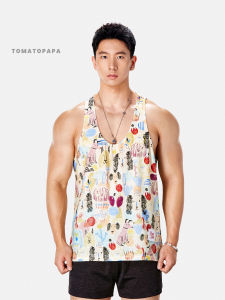 TOMATOPAPA | Graffiti Style Hand-painted Animal Print Vest