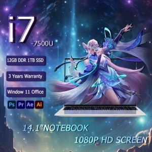 🔥【Promosi Hemat!】Intel Core i7-7500U 14.1" 12GB RAM 1TB SSD FHD 1080p WiFi 6 Laptop Windows 11 Pro - Untuk Pelajaran & Kerja【3 Tahun Warranty + Free Shipping】✨