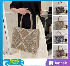 Jannah Batik Canvas Women Travel Office Outer Sling Shoulder Bag Handbag Tote ) 2Y3