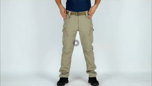 IX9/IX7 กางเกงคาร์โก้ผู้ชาย กางเกงยุทธวิธีหลายกระเป๋า ผ้าทนต่อการขัดถูกันน้ำป้องกันคราบต่อต้านการฉีกขาด แห้งเร็ว S-5XL