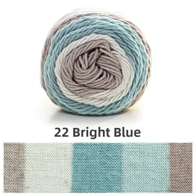 Rainbow Cotton Yarn Ball for Handmade Knitting Cake Ball Wool Ball DIY Crafts Home Sewing Blanket Scarf Pillow Decoration