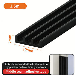 1.5m/1m Transparent Waterproof Seal Strip Self Adhesive Window Water Blocking Bar Door Draft Stopper Balcony Water Deflector