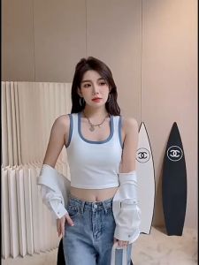 เสื้อกล้าม เสื้อแขนกุด แฟชั่นผู้หญิง มีฟองน้ำในตัว เสื้อมินิมอล รหัส 826